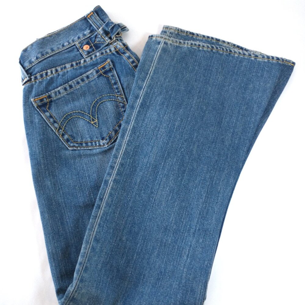 Rare Vintage Levi's Type 1 Jeans Low Slouch Boot Cut Size 1